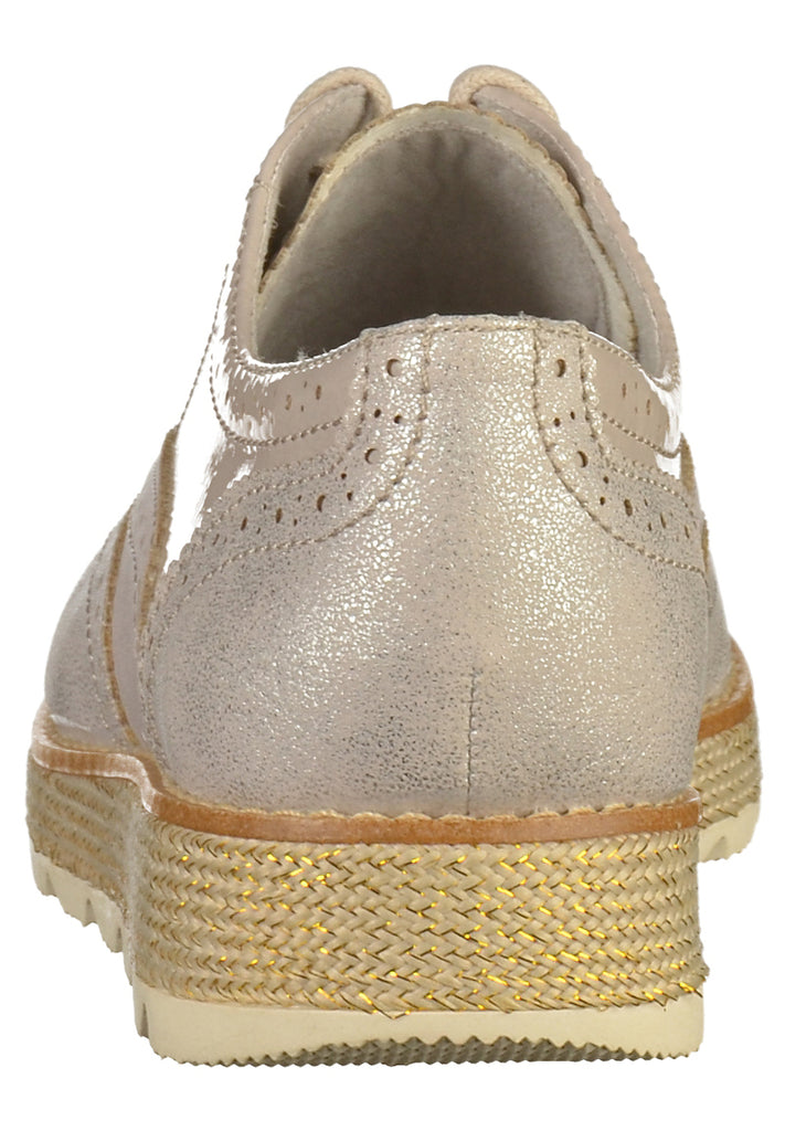 s.Oliver Halbschuhe Lederimitat Nude - surf4shoes