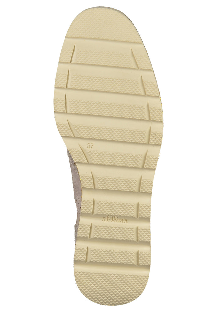 s.Oliver Halbschuhe Lederimitat Nude - surf4shoes