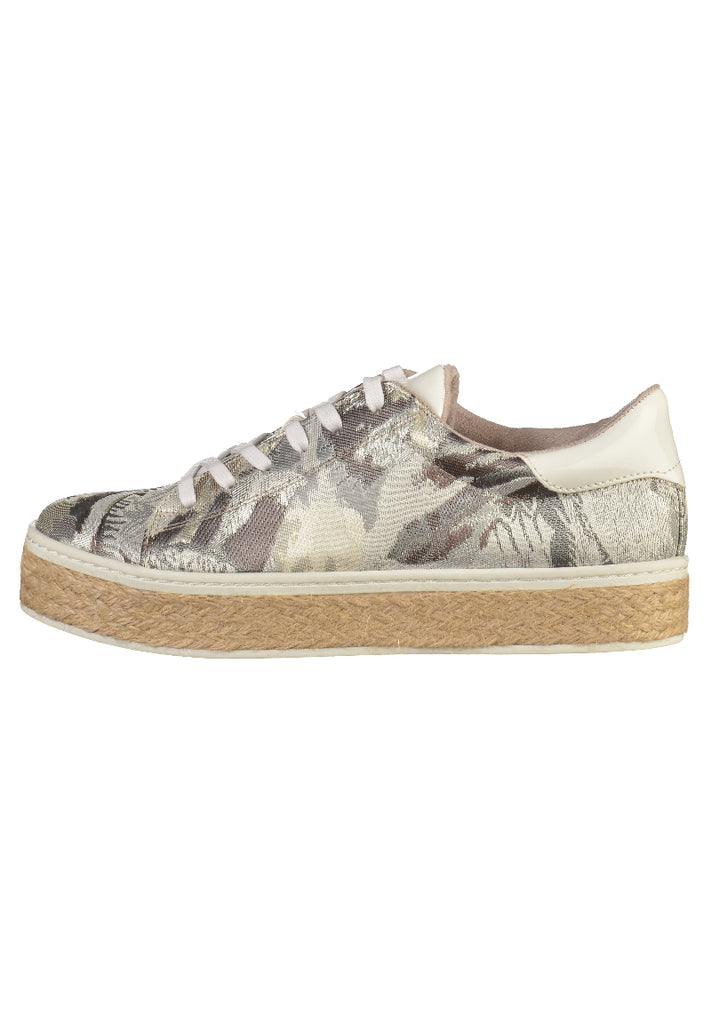 s.Oliver Sneaker Lederimitat/Textil Silber - surf4shoes