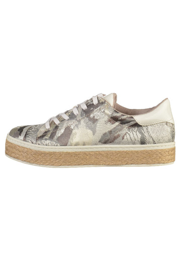 s.Oliver Sneaker Lederimitat/Textil Silber - surf4shoes