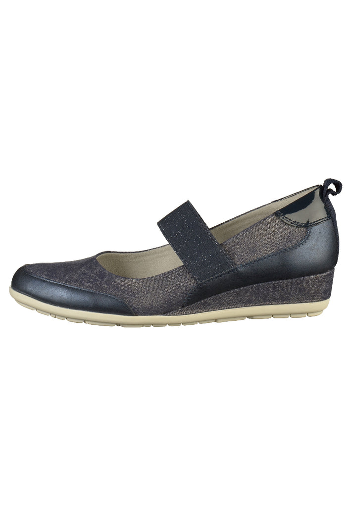 s.Oliver Pumps Lederimitat/Textil Navy - surf4shoes