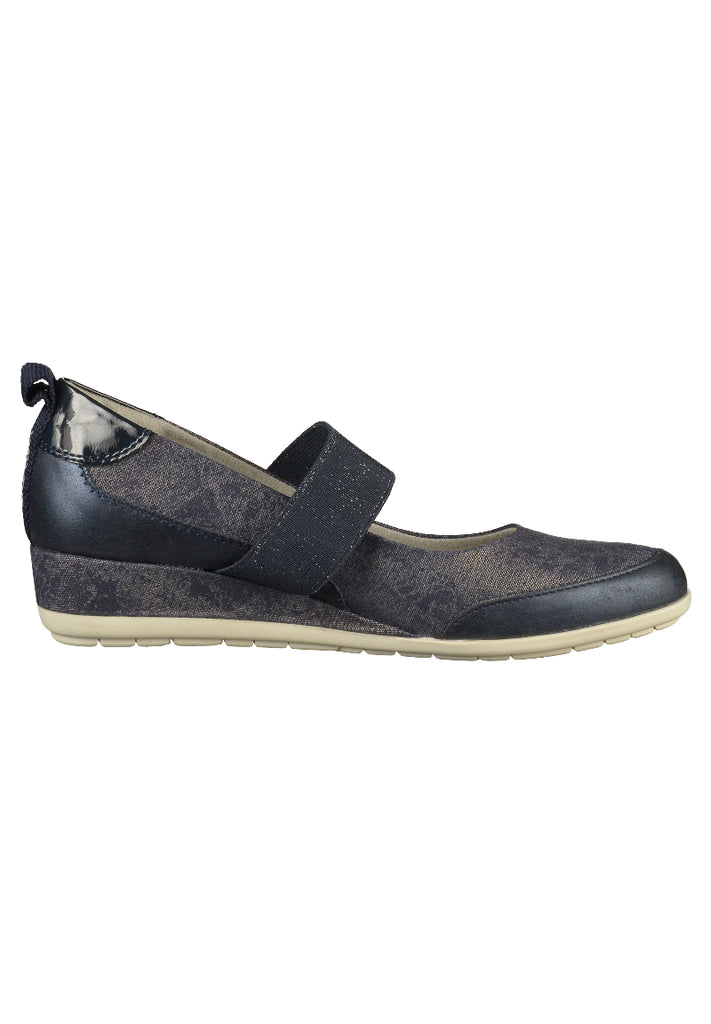 s.Oliver Pumps Lederimitat/Textil Navy - surf4shoes