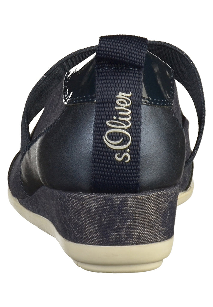 s.Oliver Pumps Lederimitat/Textil Navy - surf4shoes
