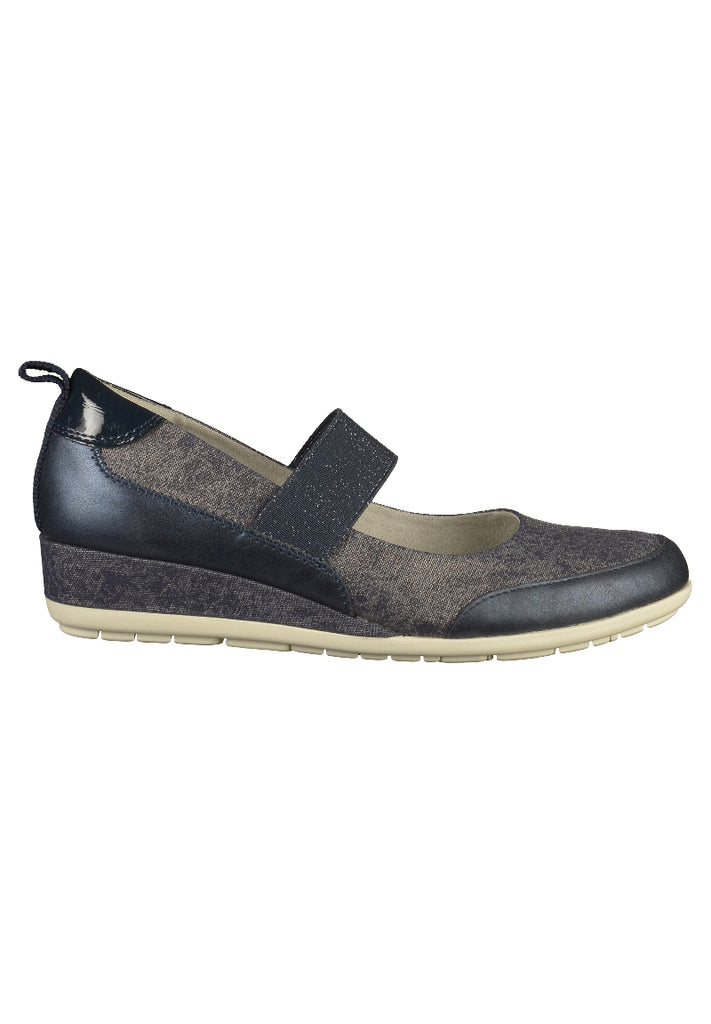s.Oliver Pumps Lederimitat/Textil Navy - surf4shoes
