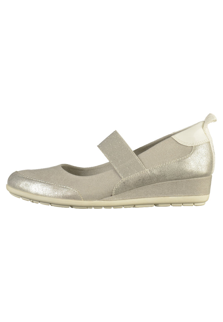 s.Oliver Pumps Lederimitat/Textil Silber - surf4shoes