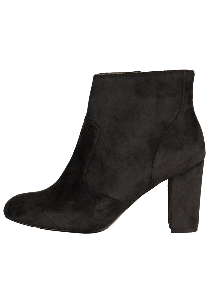 s.Oliver Stiefelette Samt Schwarz - surf4shoes