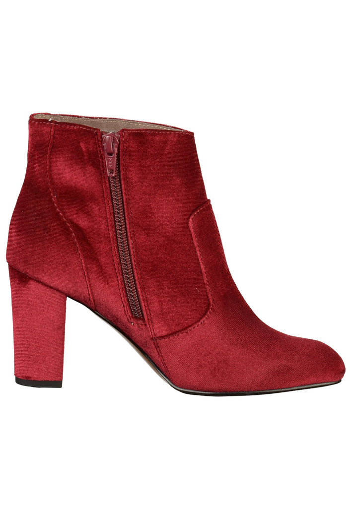 s.Oliver Stiefelette Samt Dunkelrot - surf4shoes