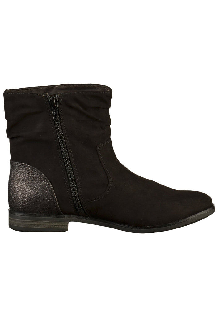 s.Oliver Stiefelette Lederimitat Schwarz - surf4shoes