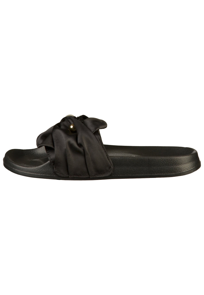 s.Oliver Pantoletten Textil Schwarz - surf4shoes