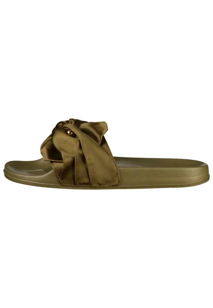 s.Oliver Pantoletten Textil Khaki - surf4shoes