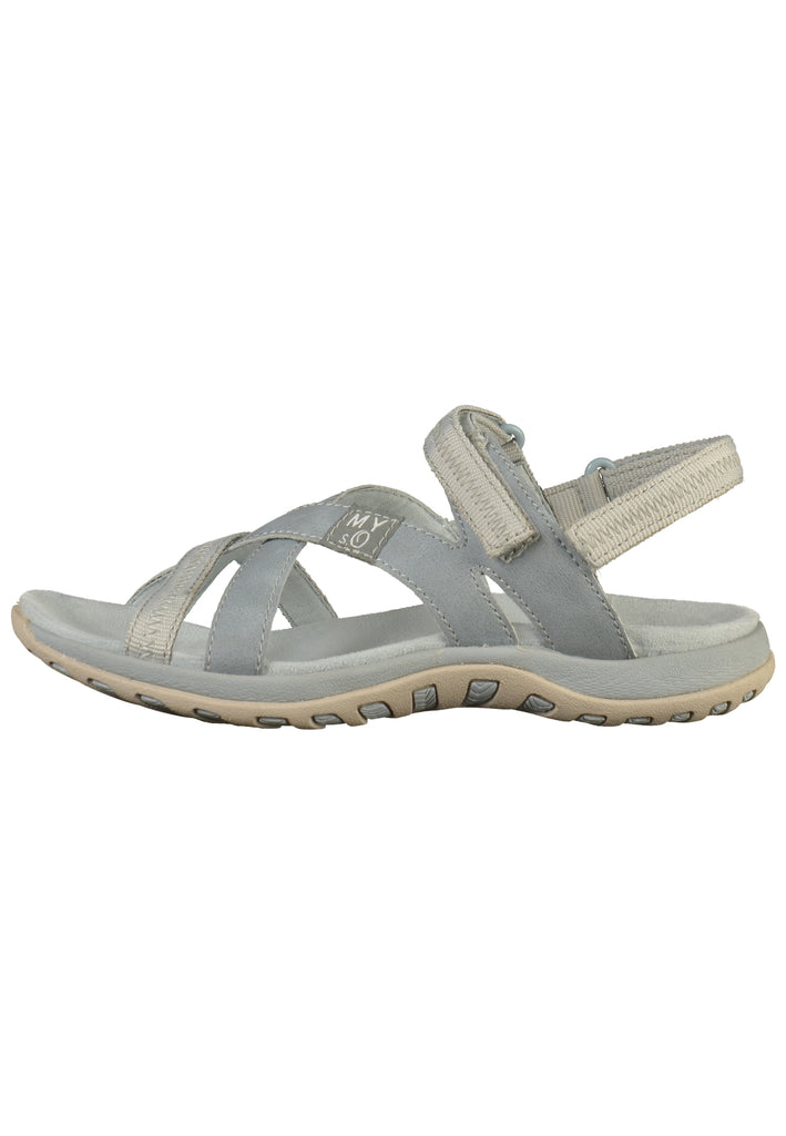 s.Oliver Sandalen Lederimitat Hellblau - surf4shoes