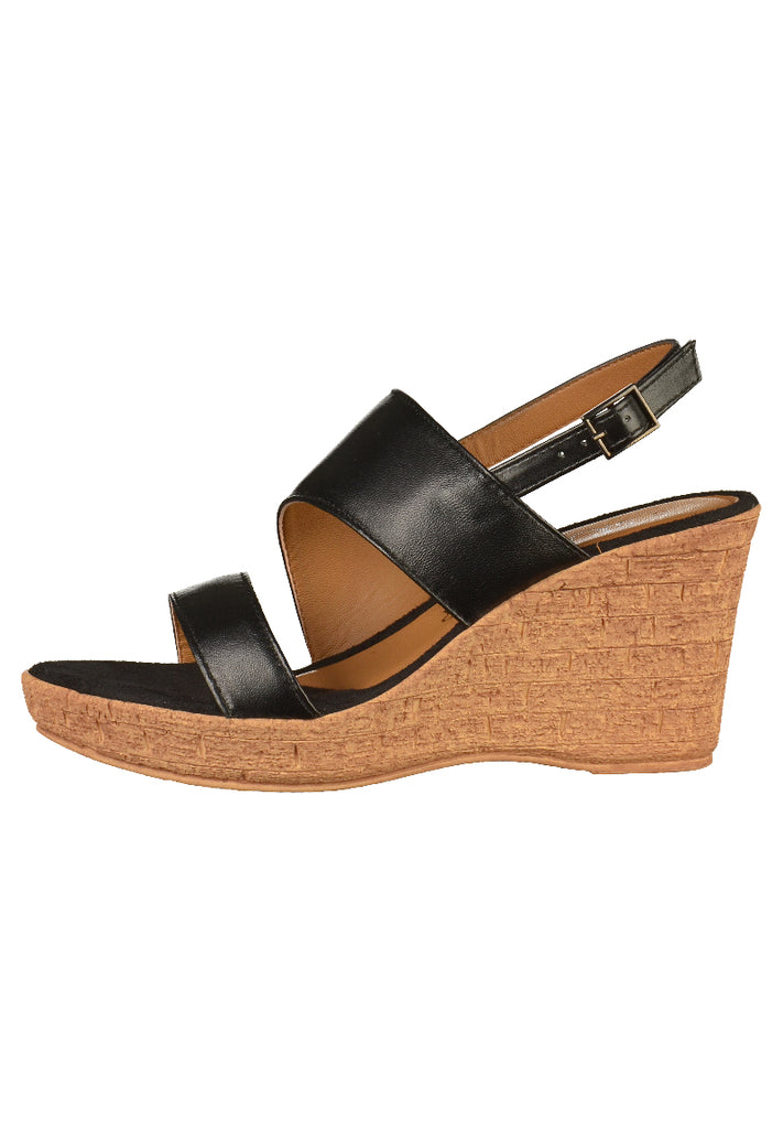 s.Oliver Sandalen Leder Schwarz - surf4shoes