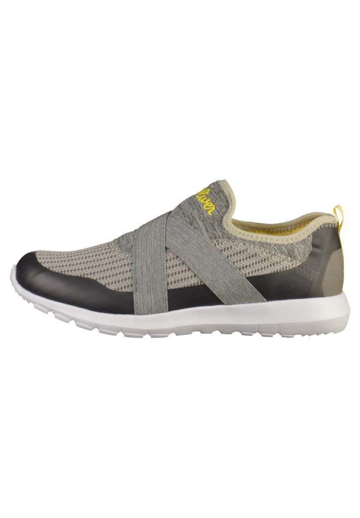 s.Oliver Sneaker Lederimitat/Textil Grau/Schwarz - surf4shoes