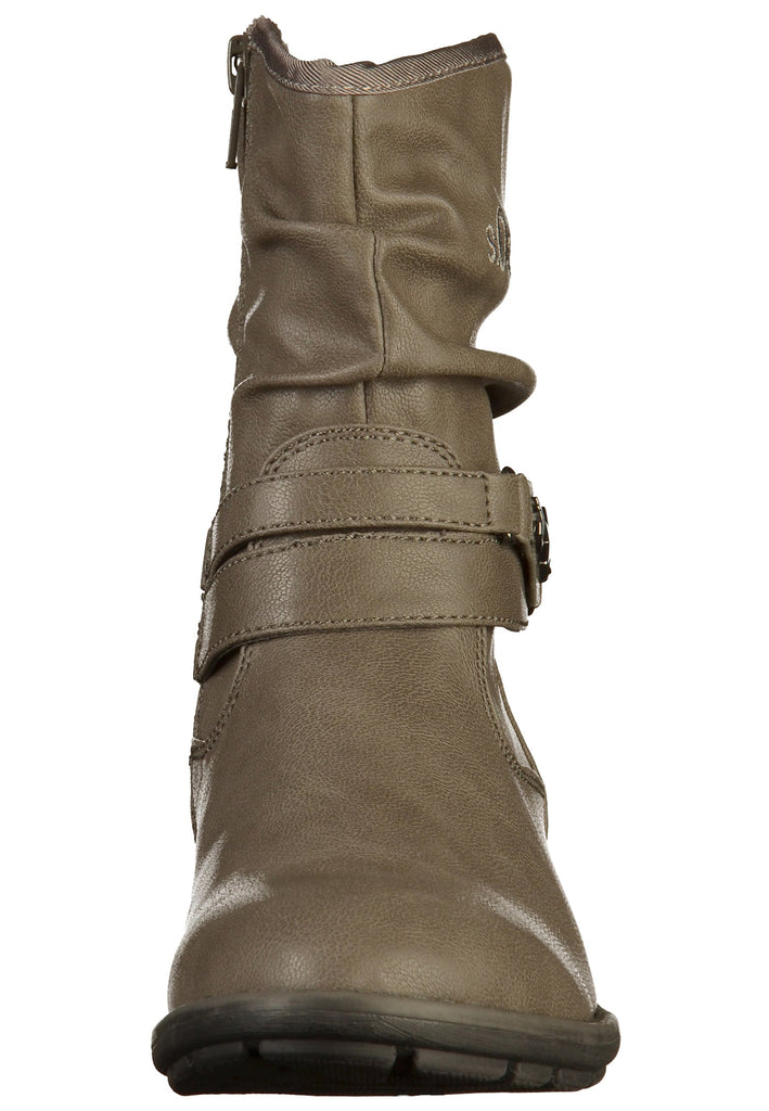 s.Oliver Stiefelette Nappaleder Grau - surf4shoes