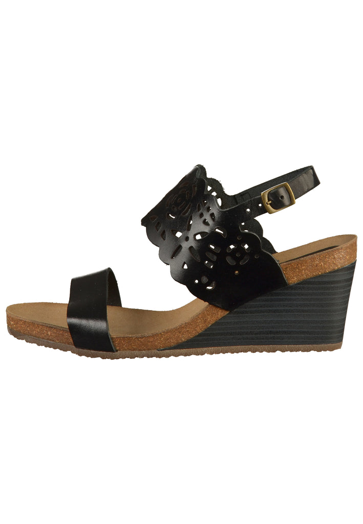 Kickers Sandalen Leder Schwarz - surf4shoes