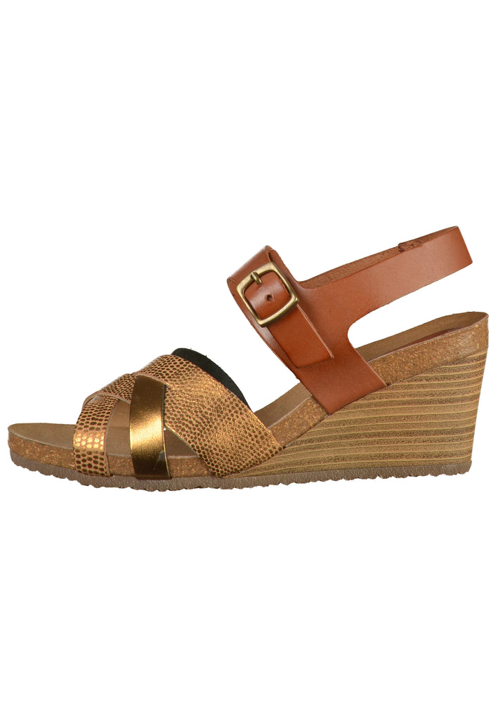 Kickers Sandalen Leder Bronze - surf4shoes