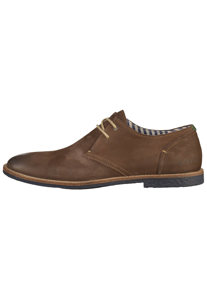Kickers Halbschuhe Leder Braun - surf4shoes