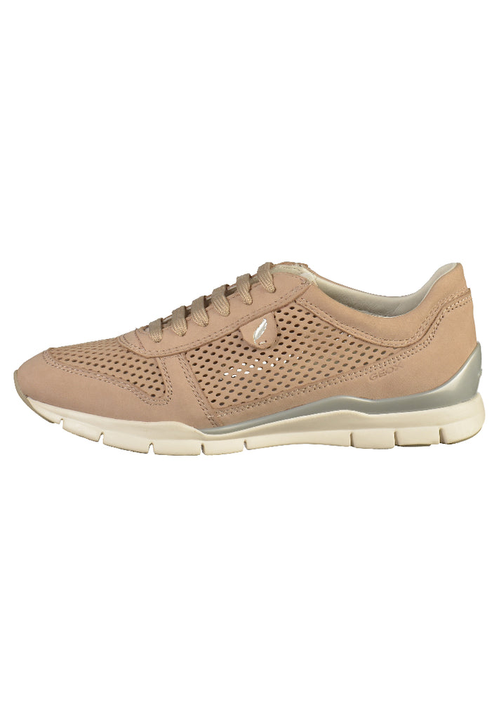 Geox Sneaker Leder Taupe - surf4shoes