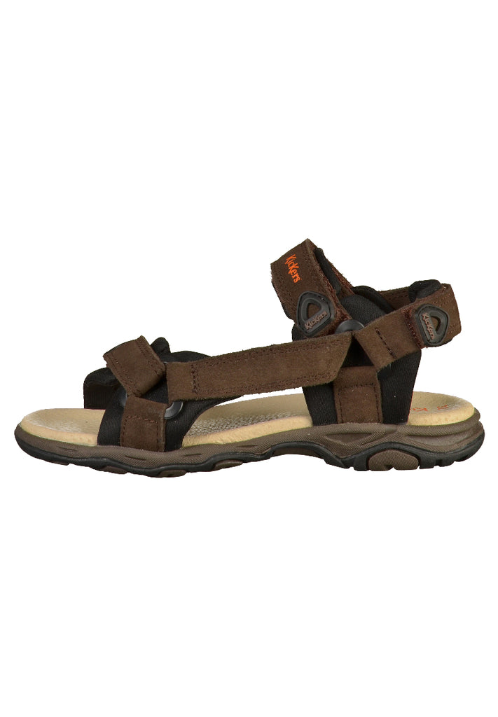 Kickers Sandalen Leder Braun - surf4shoes
