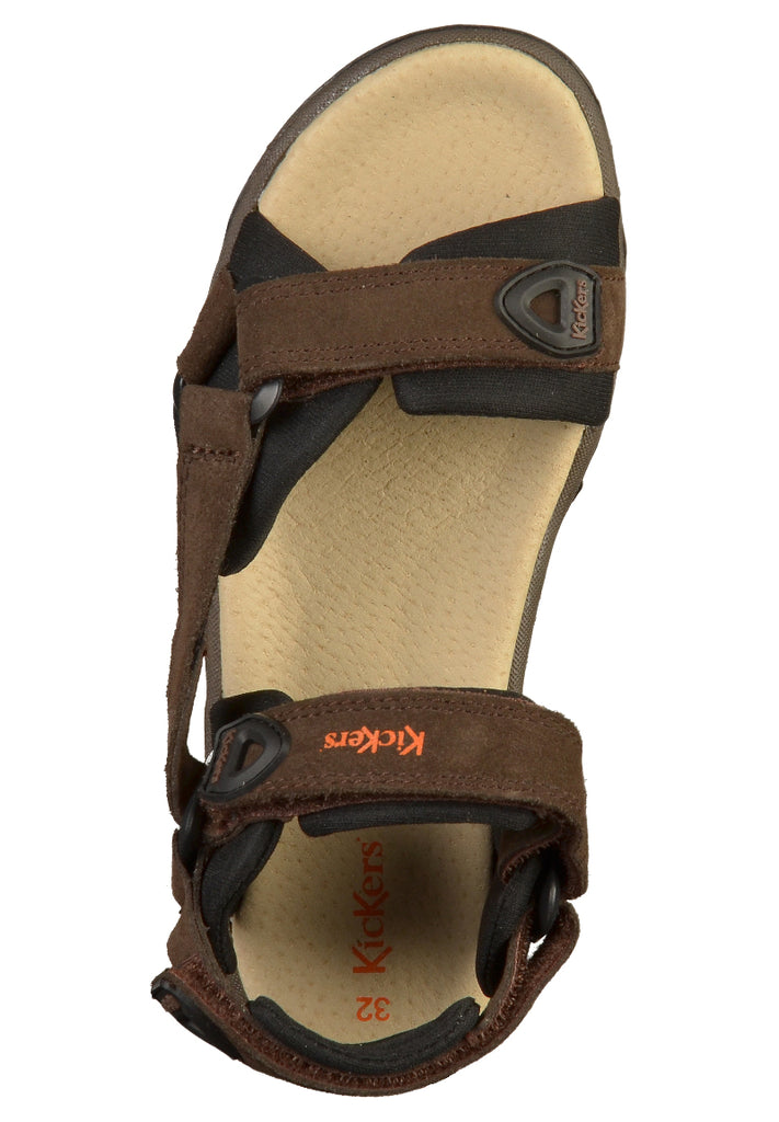 Kickers Sandalen Leder Braun - surf4shoes