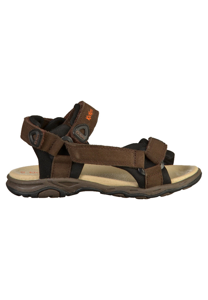 Kickers Sandalen Leder Braun - surf4shoes