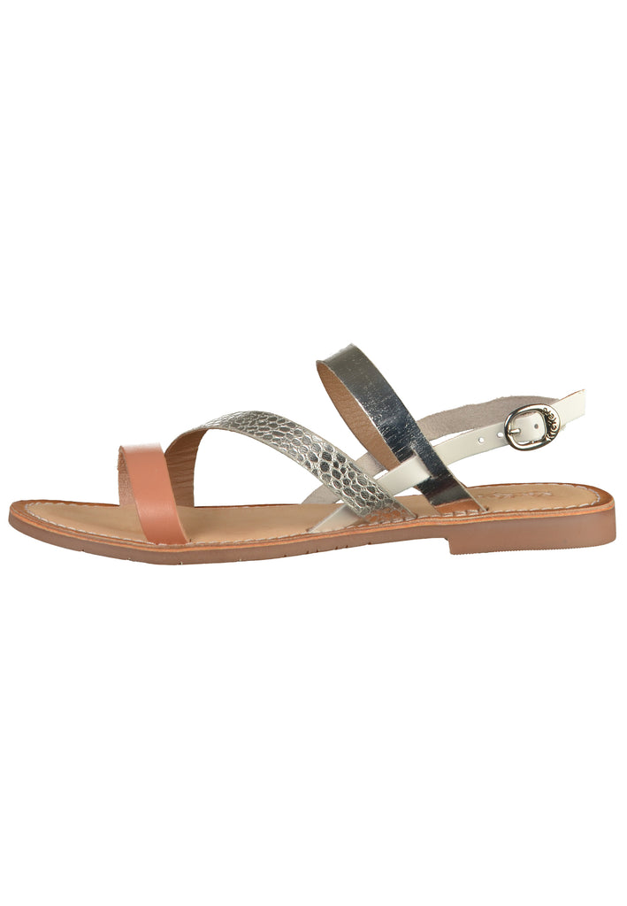 Kickers Sandalen Leder Silber - surf4shoes