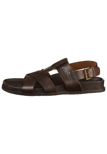 Kickers Sandalen Leder Dunkelbraun - surf4shoes