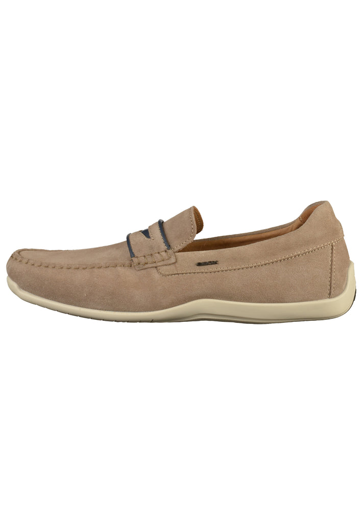 Geox Slipper Veloursleder Taupe - surf4shoes