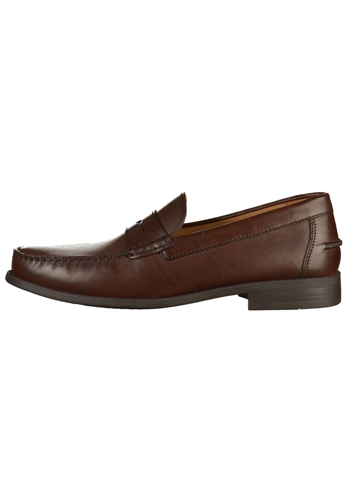 Geox Slipper Leder Dunkelbraun - surf4shoes