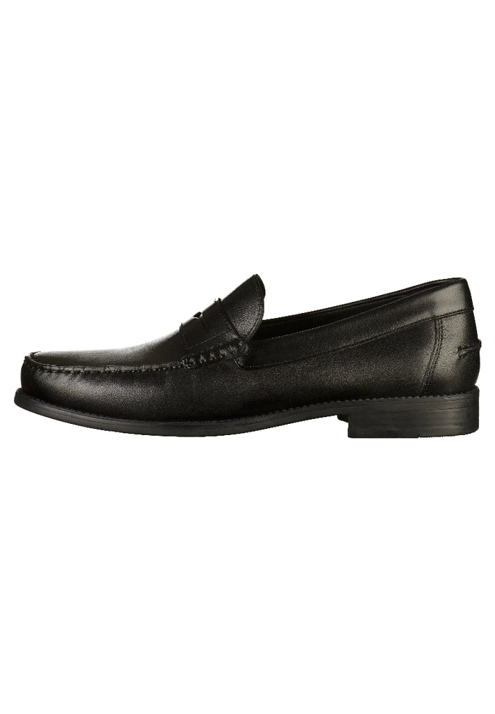 Geox Slipper Leder Schwarz - surf4shoes