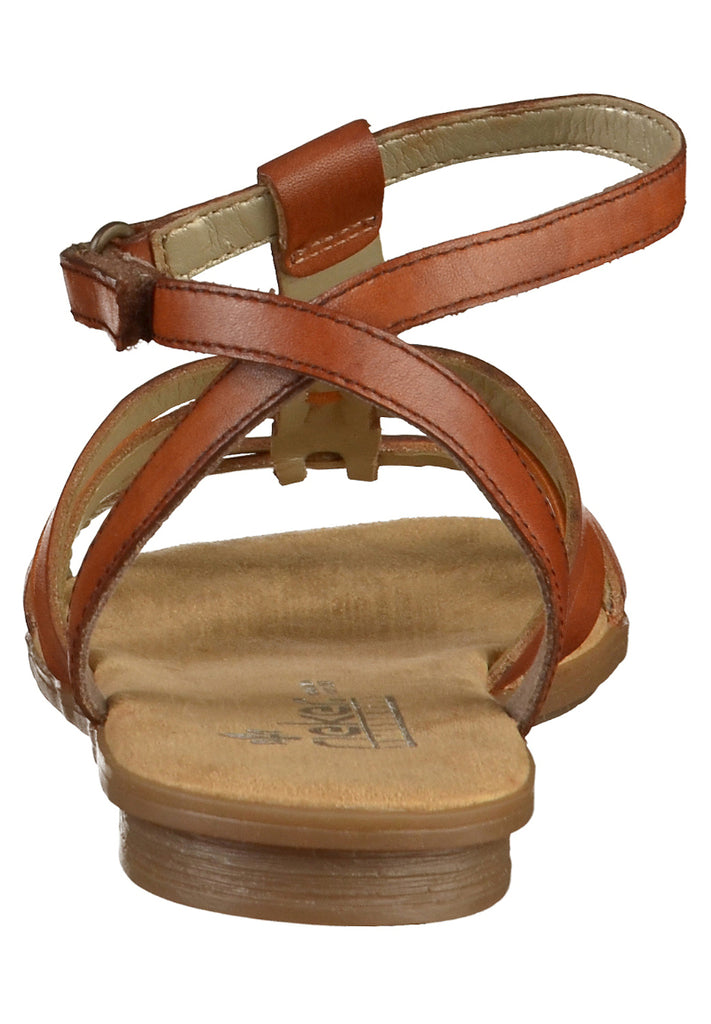 Rieker Sandalen Glattleder Braun - surf4shoes