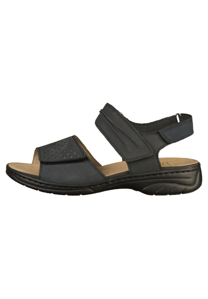 Rieker Sandalen Leder Dunkelblau - surf4shoes