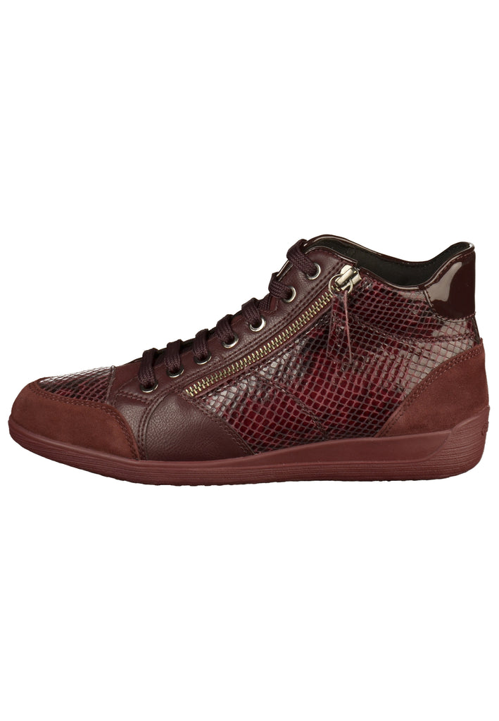Geox Sneaker Leder Bordeaux - surf4shoes