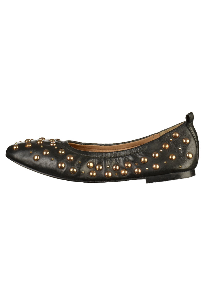 Bronx Ballerinas Leder Schwarz - surf4shoes