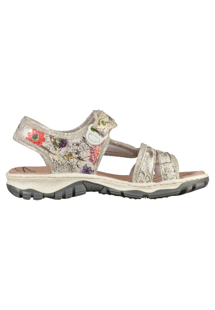 Rieker Sandalen Lederimitat Multi - surf4shoes