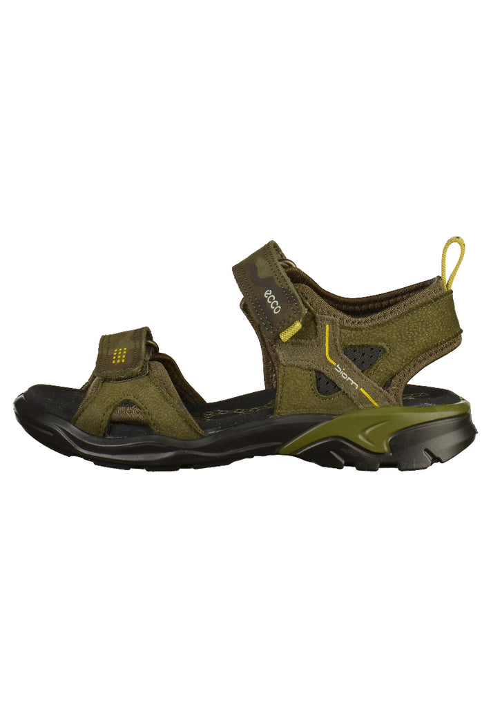 ecco Sandalen Leder/Textil Dunkelgrün - surf4shoes