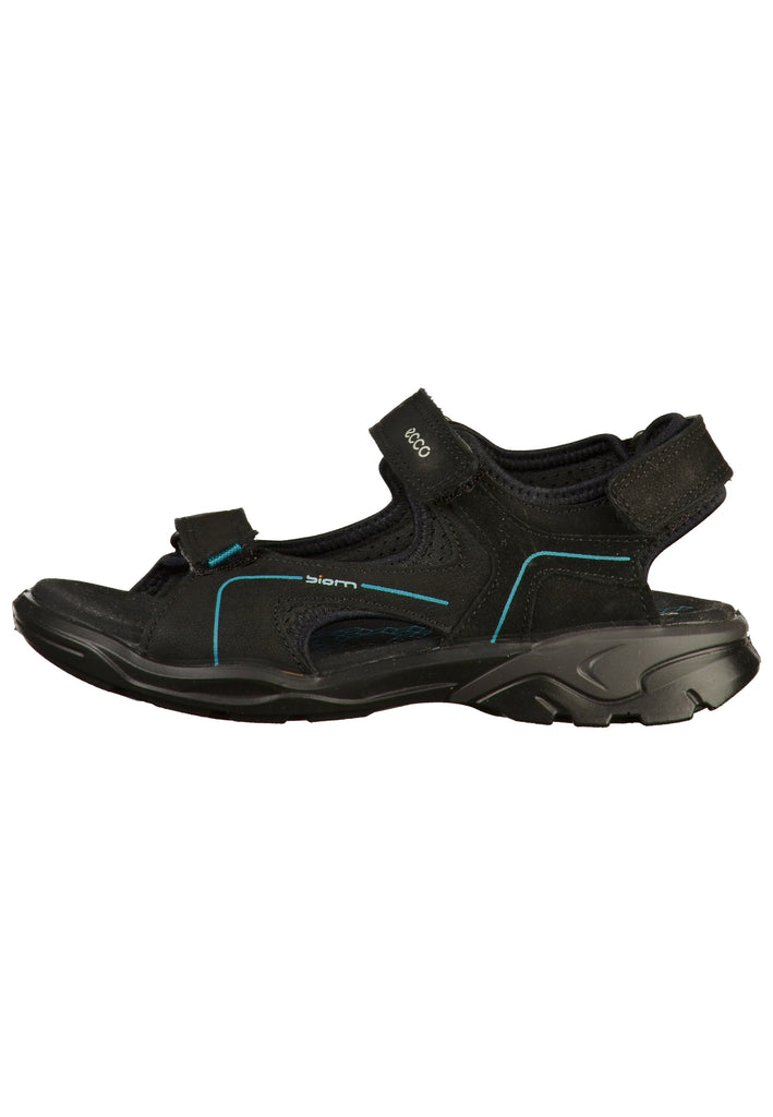 ecco Sandalen Leder/Textil Schwarz - surf4shoes