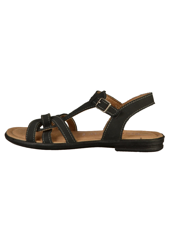 Ricosta Sandalen Leder Schwarz - surf4shoes