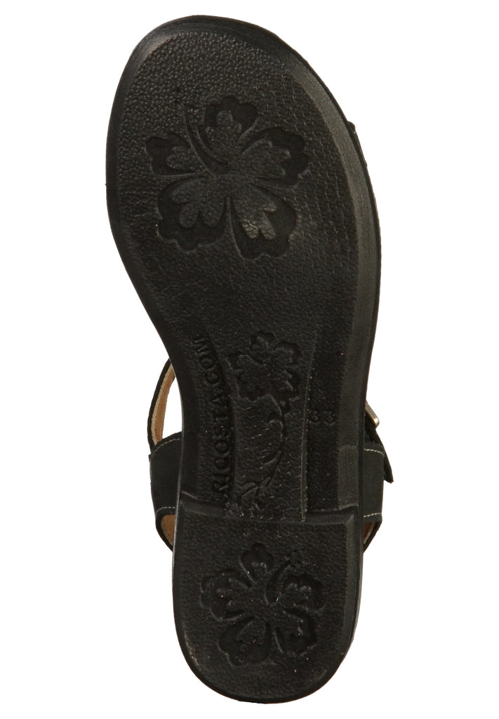 Ricosta Sandalen Leder Schwarz - surf4shoes