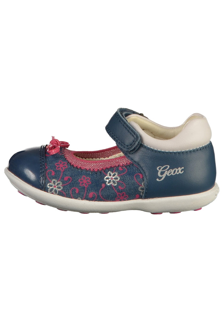 Geox Ballerinas Leder/Textil Blau - surf4shoes