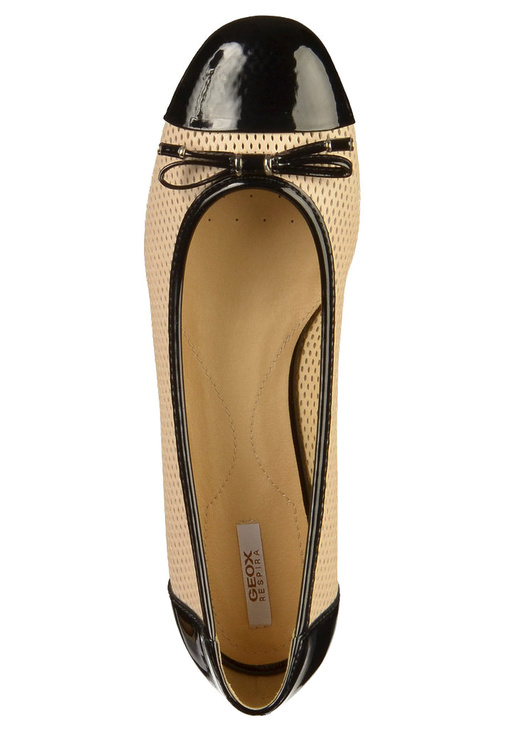 Geox Ballerinas Lederimitat Natural - surf4shoes