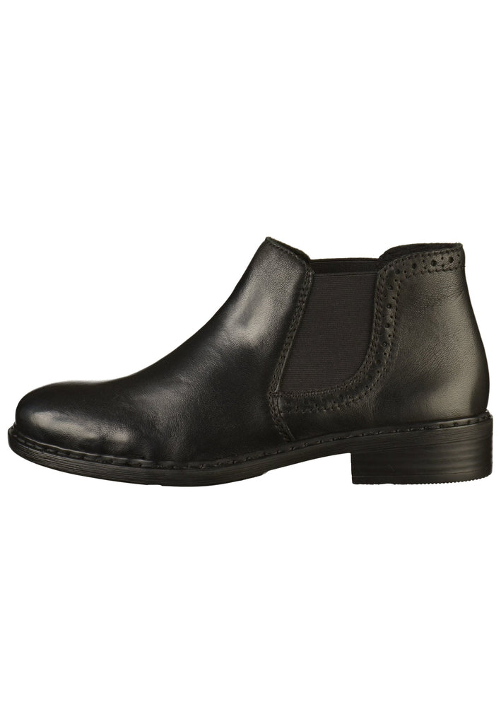 Rieker Stiefelette Leder Schwarz - surf4shoes
