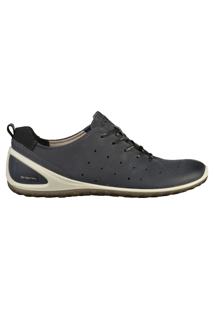 ecco Sneaker Leder Blau - surf4shoes