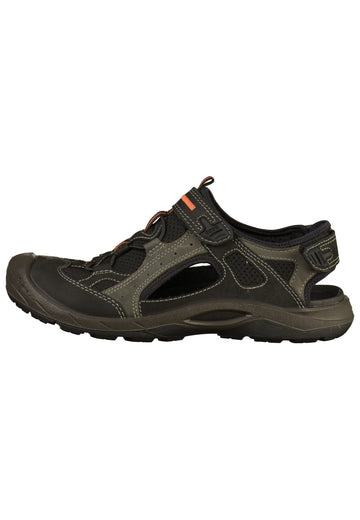 ecco Sandalen Leder/Textil Schwarz - surf4shoes