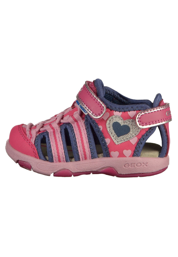 Geox Sandalen Lederimitat/Textil Fuchsia - surf4shoes