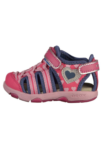 Geox Sandalen Lederimitat/Textil Fuchsia - surf4shoes