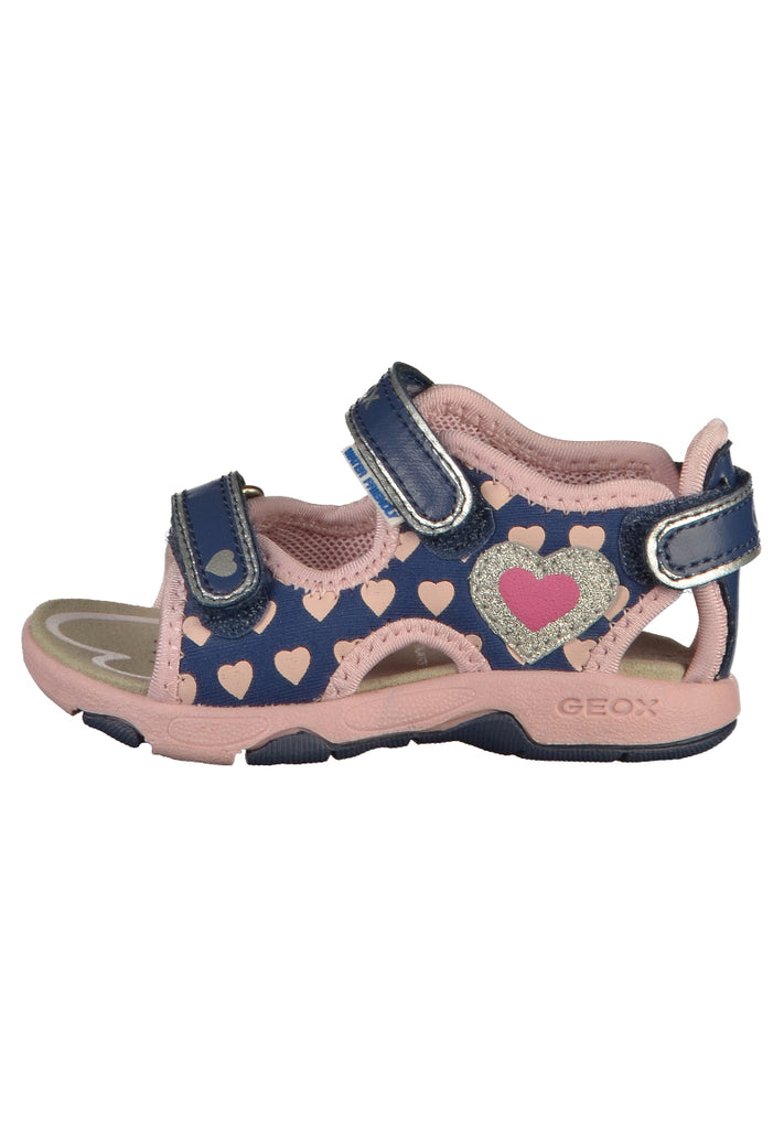 Geox Sandalen Lederimitat/Textil Navy - surf4shoes