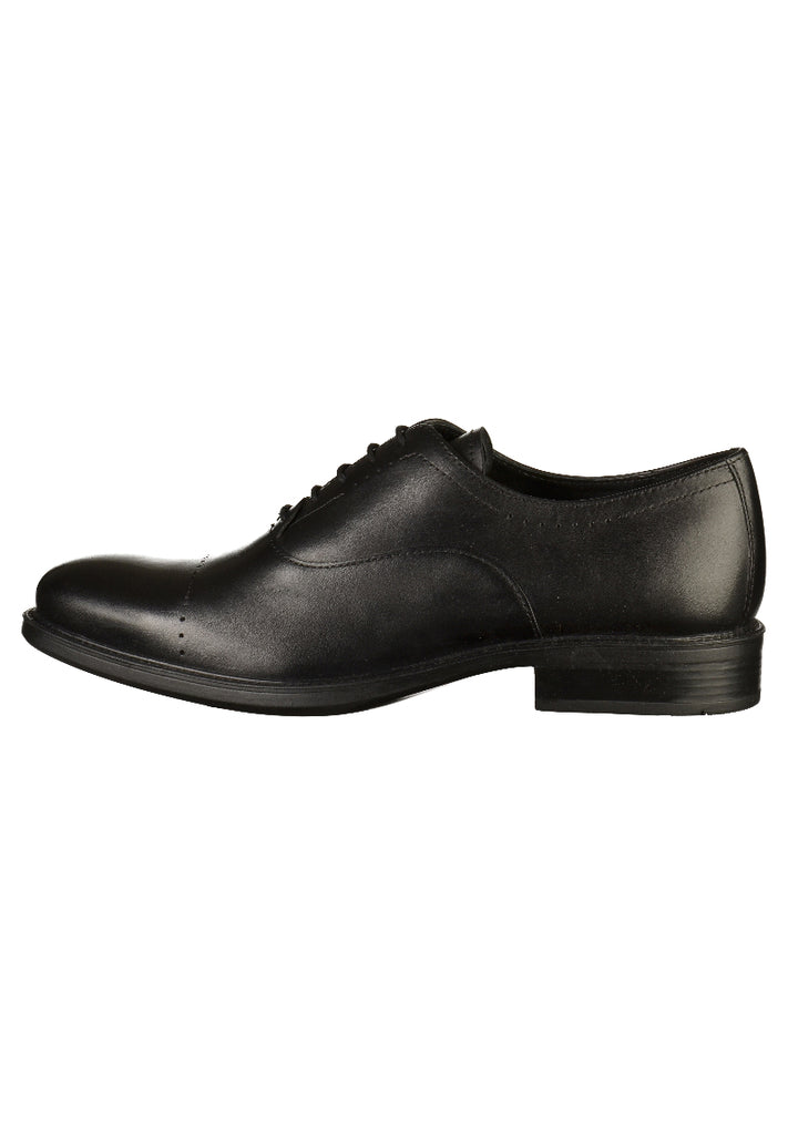 Geox Businessschuhe Glattleder Schwarz - surf4shoes