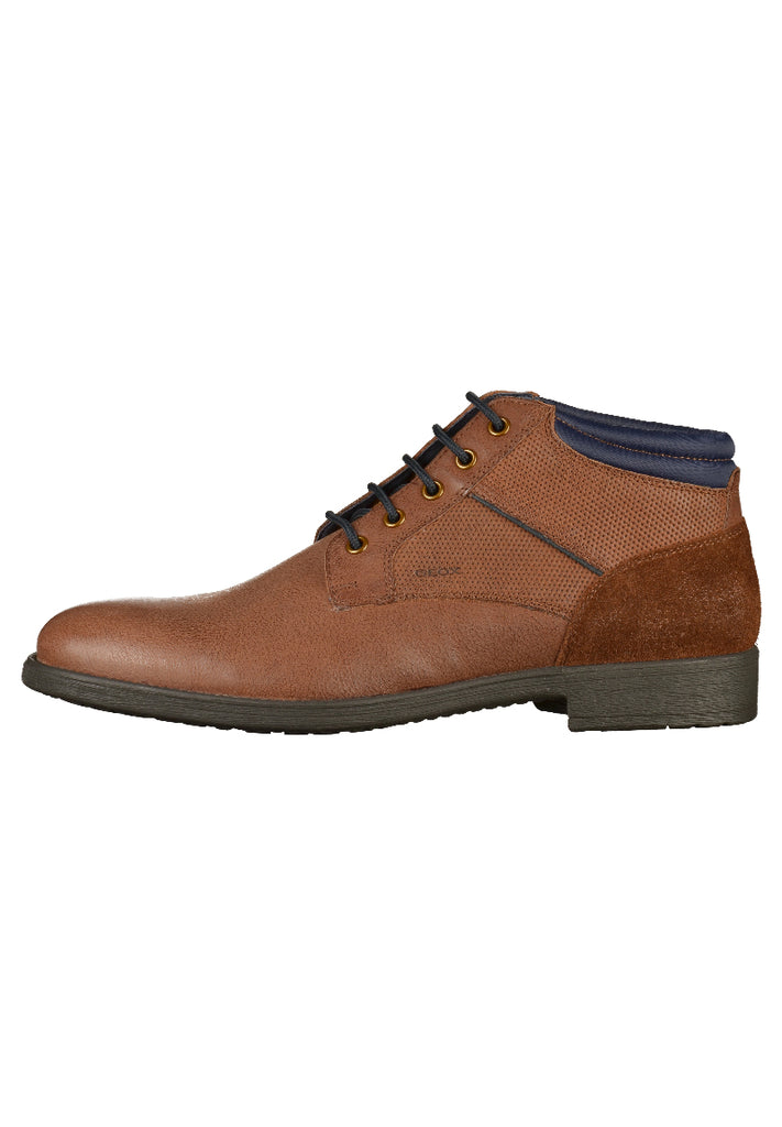 Geox Halbschuhe Leder Cognac - surf4shoes