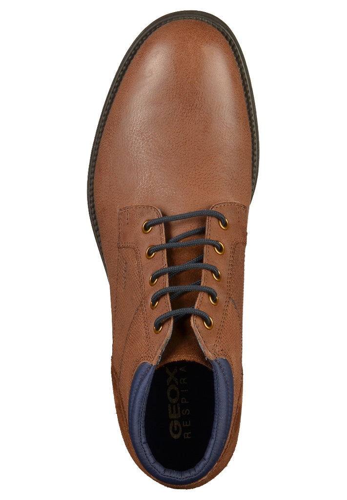 Geox Halbschuhe Leder Cognac - surf4shoes